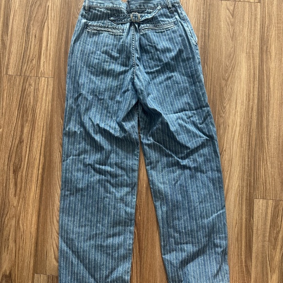 Madewell Wide Leg Striped Jeans - Picture 4 of 5